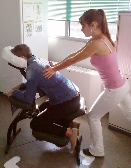 Massage amma assis en entreprise